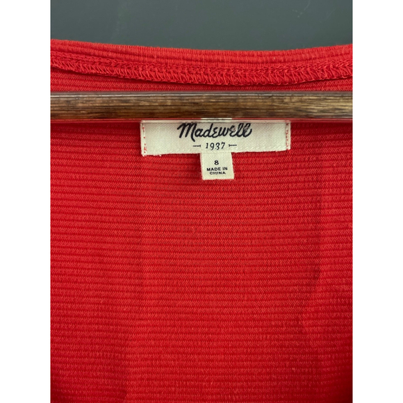 Madewell red dress Sz 8 - Picture 2 of 4